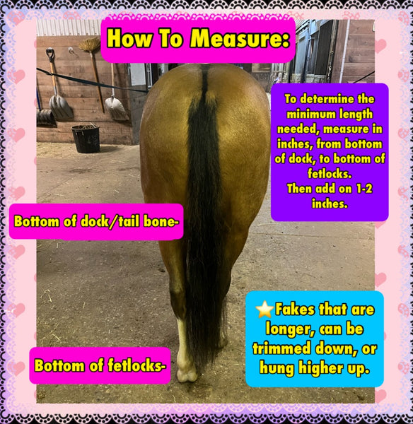 HOW TO MEASURE LENGTH OF FAKE TAIL NEEDED