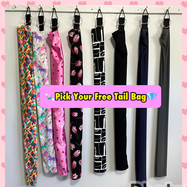 Natural Loop Fake Tails. Black, Sorrel, Flaxen, Grey, Cream, White. Real Horse Hair. Free Cover Bag, Pom Pom, Bridle Charm, Loop Charm. $99.99 - $510