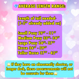 Natural Loop Fake Tails. Black, Sorrel, Flaxen, Grey, Cream, White. Real Horse Hair. Free Cover Bag, Pom Pom, Bridle Charm, Loop Charm. $99.99 - $510