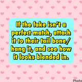 KNOB TOP Fake Tails 1 Pound. Real Horse Hair. Free Cover Bag, Pom Pom, Free Bridle Charm, Loop Charm. $160 - $180