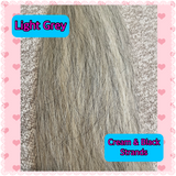 Natural Loop Fake Tails. Black, Sorrel, Flaxen, Grey, Cream, White. Real Horse Hair. Free Cover Bag, Pom Pom, Bridle Charm, Loop Charm. $99.99 - $510