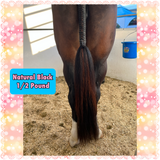 KNOB TOP Fake Tails 1/2 Pound. Real Horse Hair. Free Cover Bag, Pom Pom, Bridle Charm, Loop Charm. $99.99 - $115