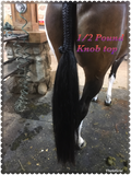 KNOB TOP Fake Tails 1/2 Pound. Real Horse Hair. Free Cover Bag, Pom Pom, Bridle Charm, Loop Charm. $99.99 - $115