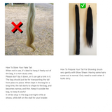 KNOB TOP Fake Tails 1/2 Pound. Real Horse Hair. Free Cover Bag, Pom Pom, Bridle Charm, Loop Charm. $99.99 - $115
