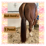 KNOB TOP Fake Tails 1 Pound. Real Horse Hair. Free Cover Bag, Pom Pom, Free Bridle Charm, Loop Charm. $160 - $180