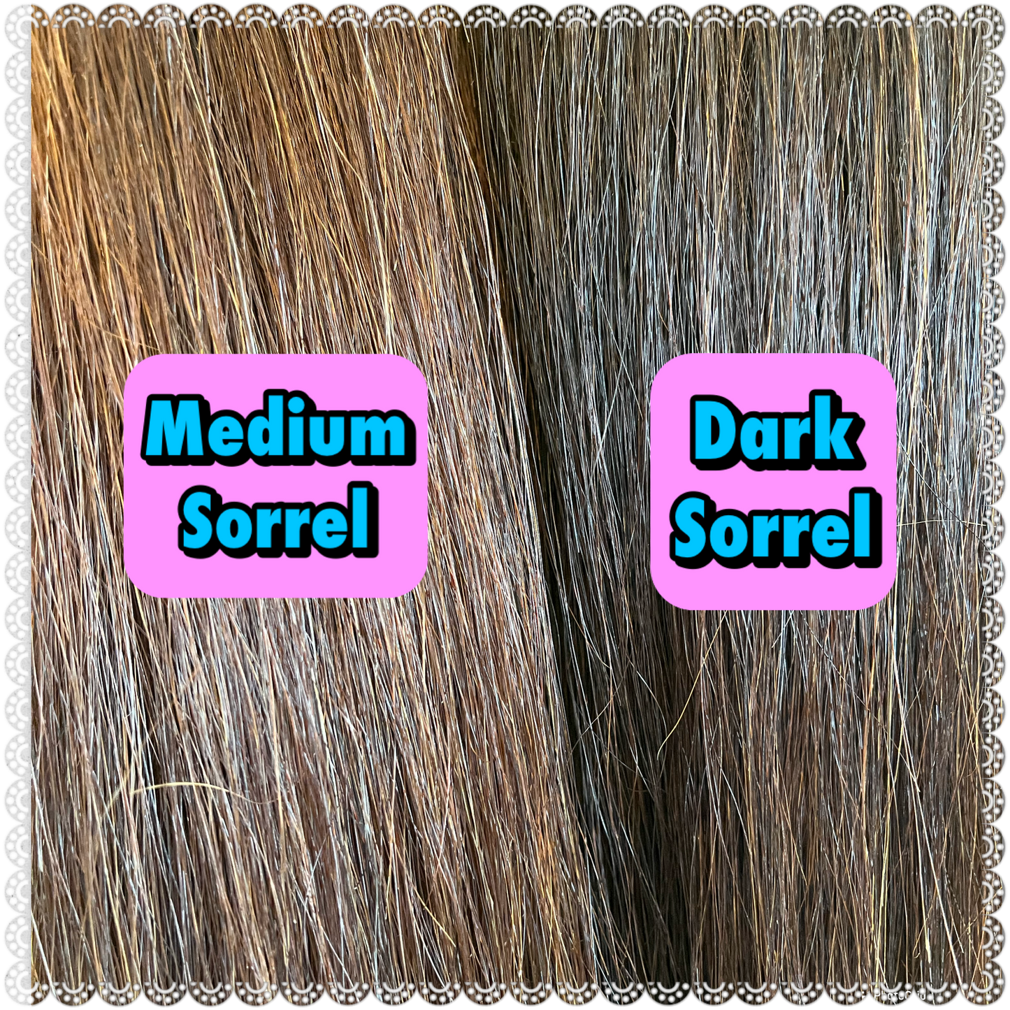KNOB TOP Fake Tails 1 Pound. Real Horse Hair. Free Cover Bag, Pom Pom, Free Bridle Charm, Loop Charm. $180