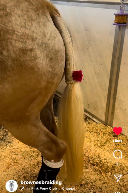 NATURAL LOOP FAKE TAILS. Real Horse Hair. Free Cover Bag, Pom Pom, Bridle Charm, Loop Charm. $99.99 - $550