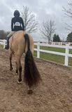 Natural Loop Fake Tails. Real Horse Hair. Free Cover Bag, Pom Pom, Bridle Charm, Loop Charm.