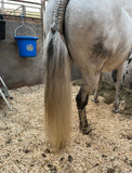 Natural Loop Fake Tails. Real Horse Hair. Free Cover Bag, Pom Pom, Bridle Charm, Loop Charm.