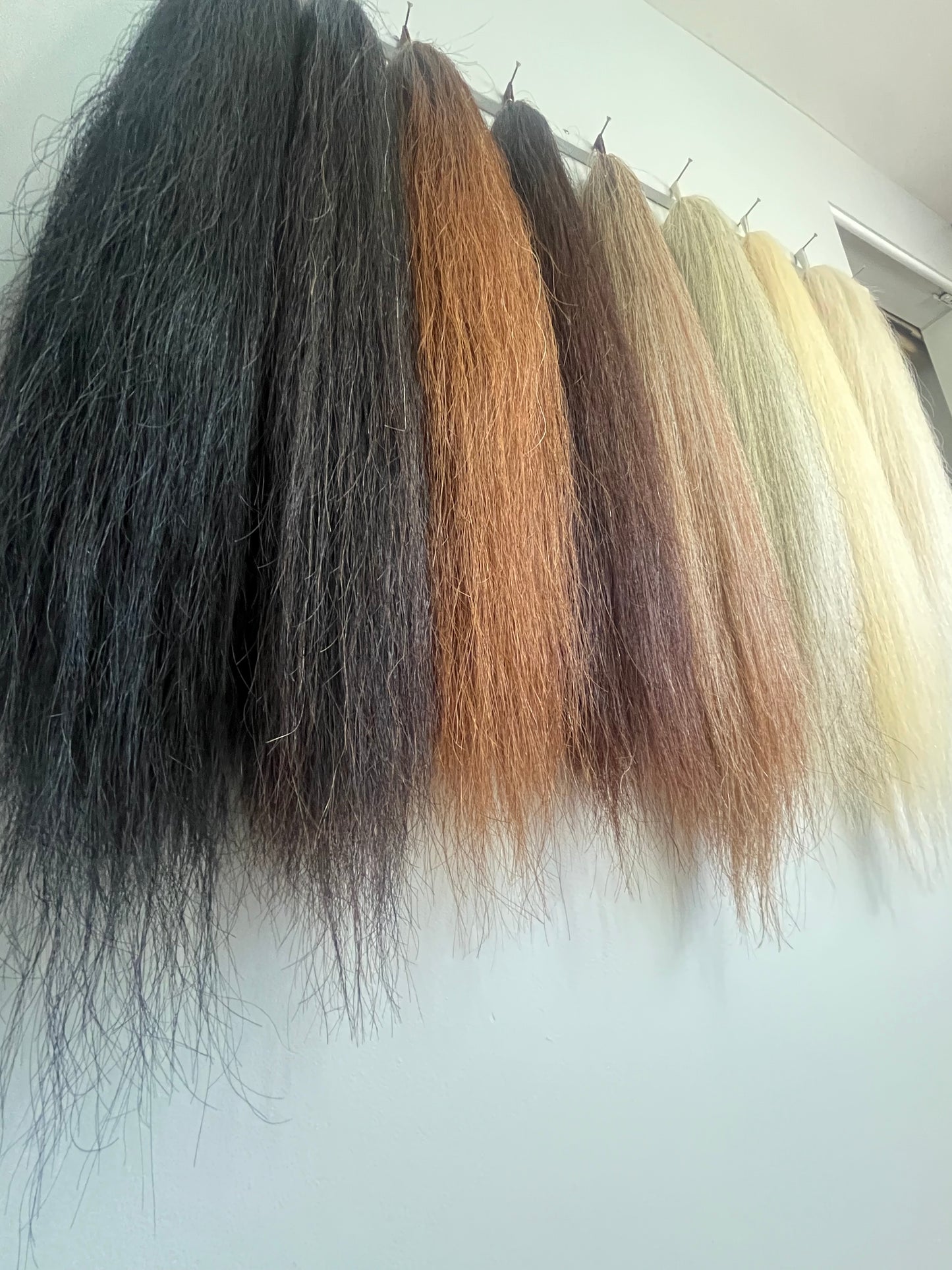 NATURAL LOOP FAKE TAILS. Real Horse Hair. Free Cover Bag, Pom Pom, Bridle Charm, Loop Charm. $99.99 - $550