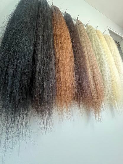 NATURAL LOOP FAKE TAILS. Real Horse Hair. Free Cover Bag, Pom Pom, Bridle Charm, Loop Charm. $99.99 - $550