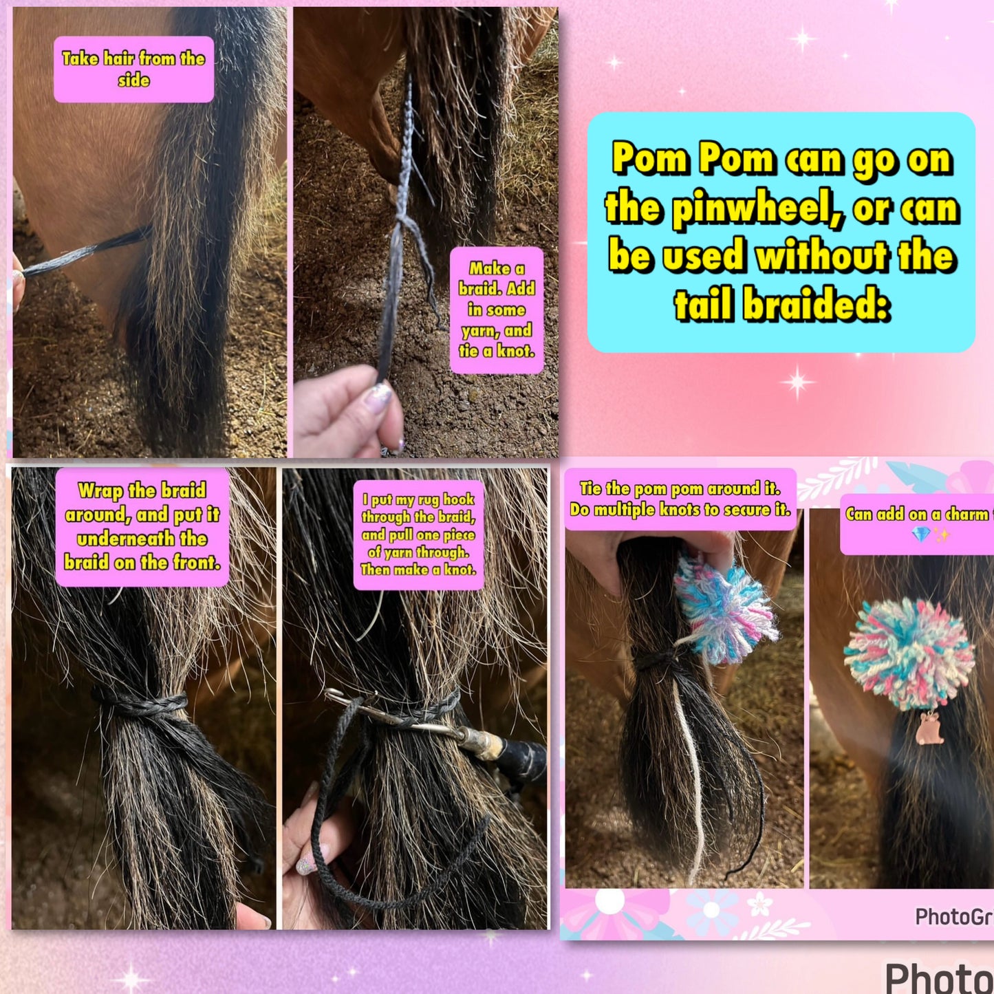 NATURAL LOOP FAKE TAILS. Real Horse Hair. Free Cover Bag, Pom Pom, Bridle Charm, Loop Charm. $99.99 - $550