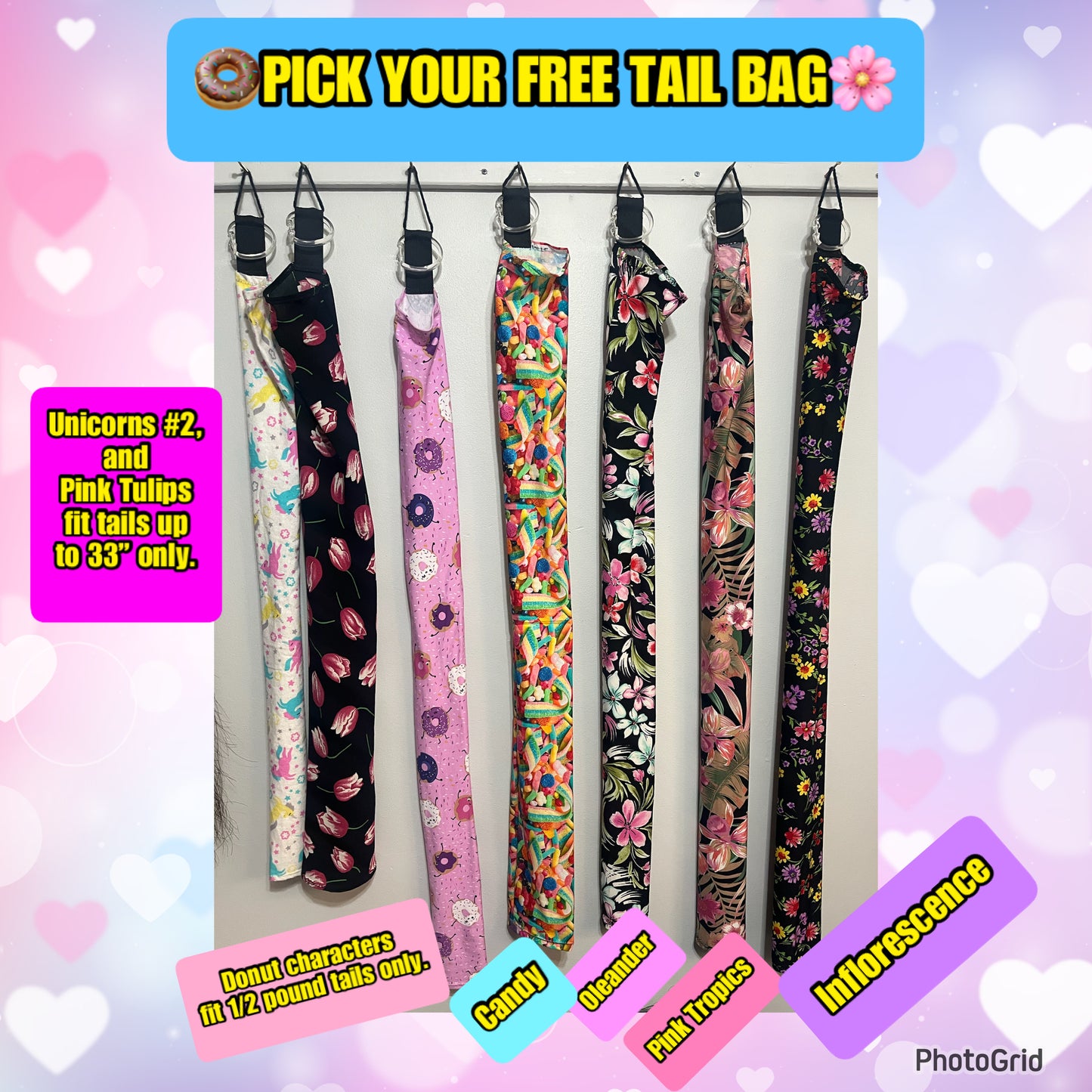 KNOB TOP Fake Tails 1/2 Pound. Real Horse Hair. Free Cover Bag, Pom Pom, Bridle Charm, Loop Charm. $99.99 - $125