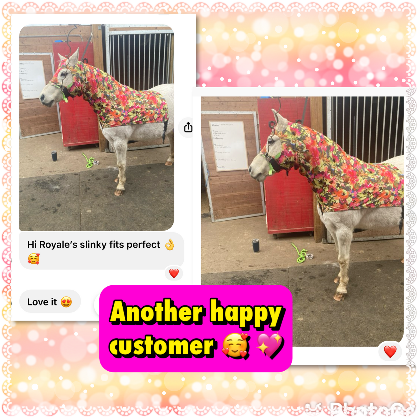 MEDIUM PONY SLINKY/SMALL-SIZED LARGE PONY. FREE CHARM