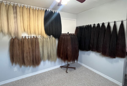 KNOB TOP Fake Tails 1 Pound. Real Horse Hair. Free Cover Bag, Pom Pom, Free Bridle Charm, Loop Charm. $180