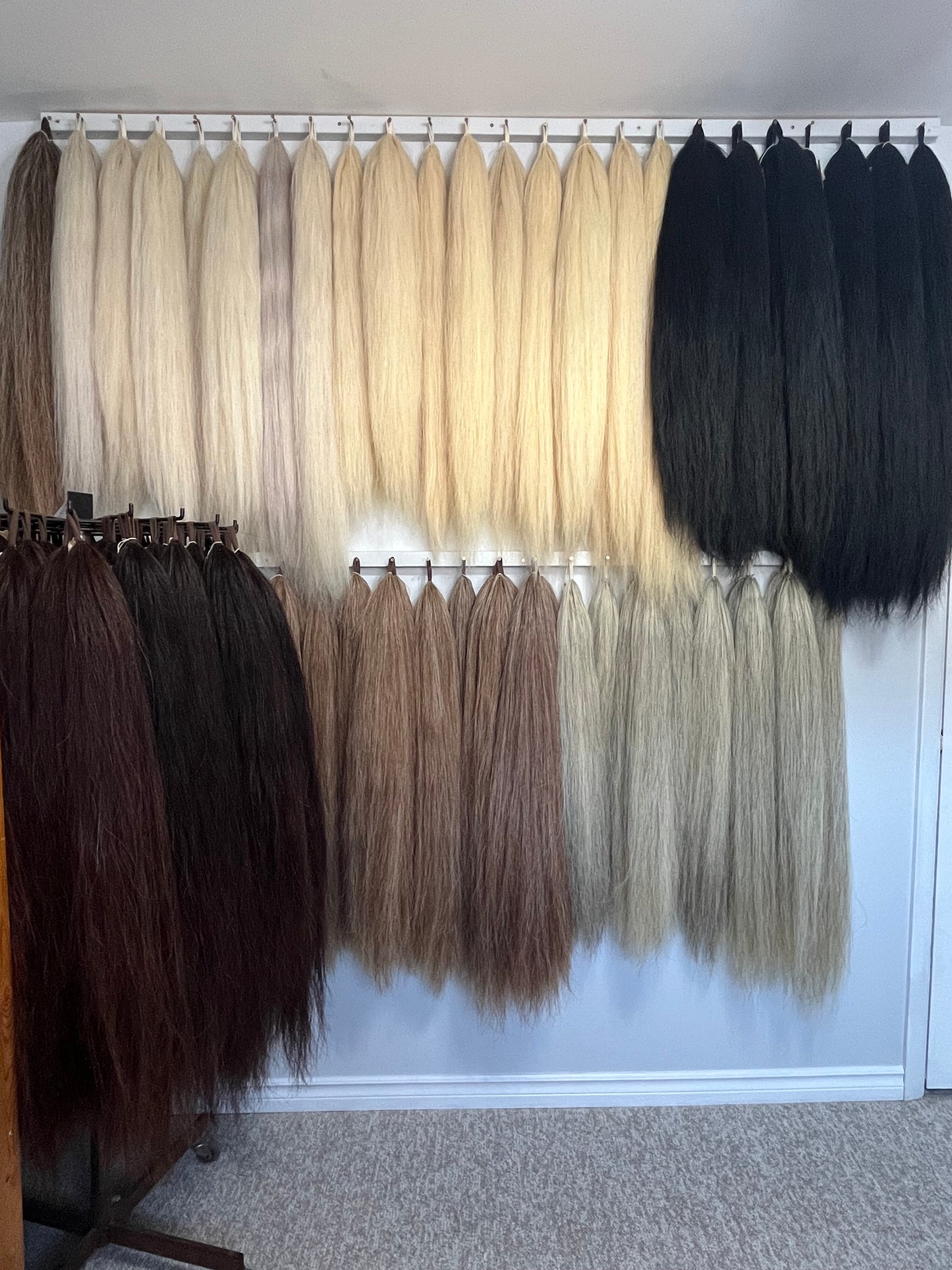 NATURAL LOOP FAKE TAILS. Real Horse Hair. Free Cover Bag, Pom Pom, Bridle Charm, Loop Charm. $99.99 - $550
