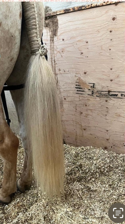 NATURAL LOOP FAKE TAILS. Real Horse Hair. Free Cover Bag, Pom Pom, Bridle Charm, Loop Charm. $99.99 - $550