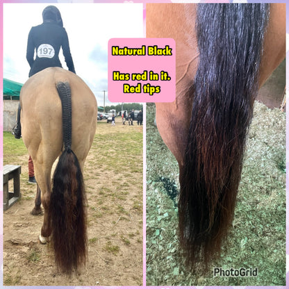 NATURAL LOOP FAKE TAILS. Real Horse Hair. Free Cover Bag, Pom Pom, Bridle Charm, Loop Charm. $99.99 - $550