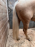 Natural Loop Fake Tails. Real Horse Hair. Free Cover Bag, Pom Pom, Bridle Charm, Loop Charm.