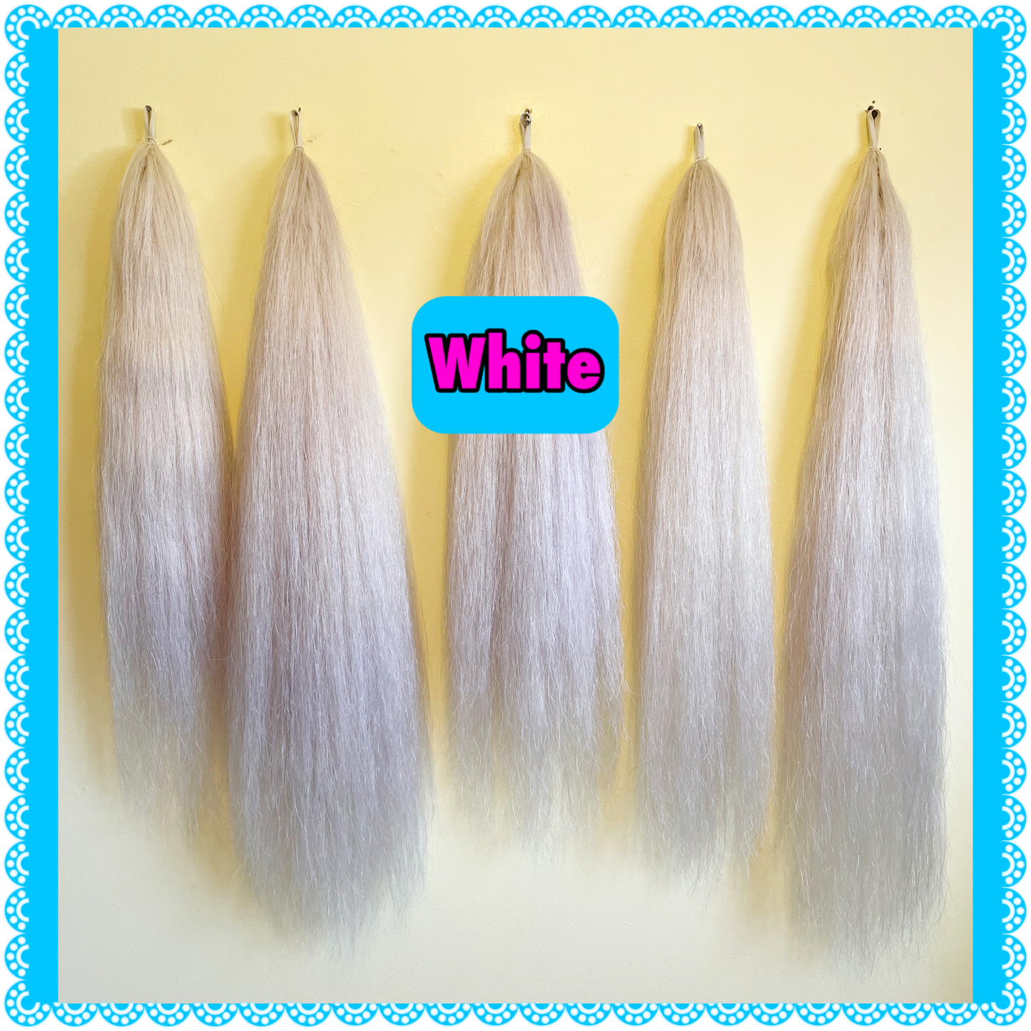 NATURAL LOOP FAKE TAILS. Real Horse Hair. Free Cover Bag, Pom Pom, Bridle Charm, Loop Charm. $99.99 - $550
