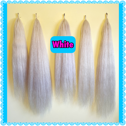 NATURAL LOOP FAKE TAILS. Real Horse Hair. Free Cover Bag, Pom Pom, Bridle Charm, Loop Charm. $99.99 - $550