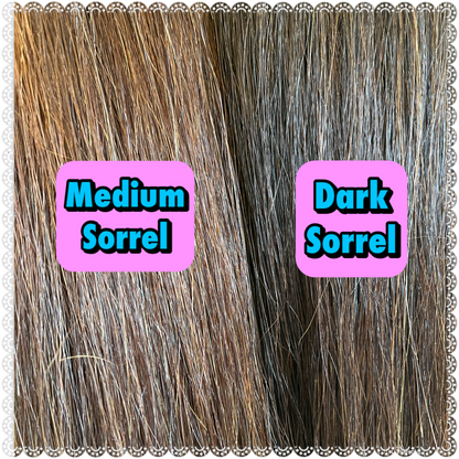 KNOB TOP Fake Tails 1/2 Pound. Real Horse Hair. Free Cover Bag, Pom Pom, Bridle Charm, Loop Charm. $99.99 - $125
