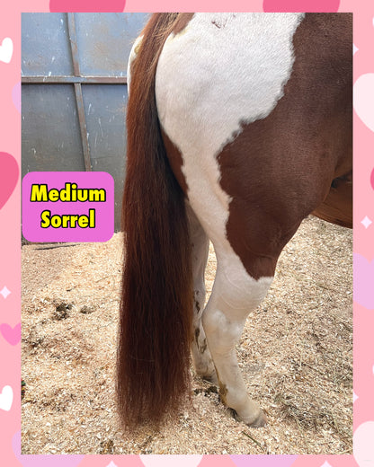 KNOB TOP Fake Tails 1 Pound. Real Horse Hair. Free Cover Bag, Pom Pom, Free Bridle Charm, Loop Charm. $180