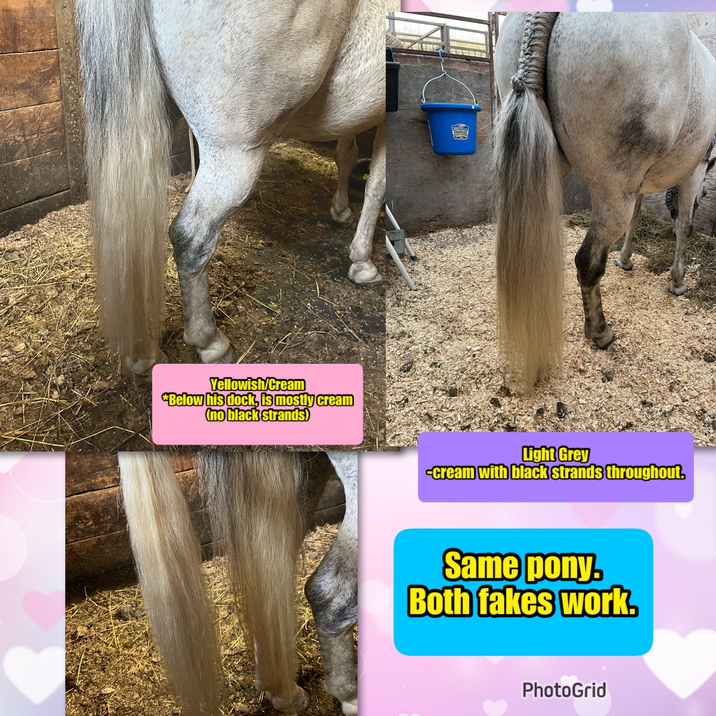 NATURAL LOOP FAKE TAILS. Real Horse Hair. Free Cover Bag, Pom Pom, Bridle Charm, Loop Charm. $99.99 - $550