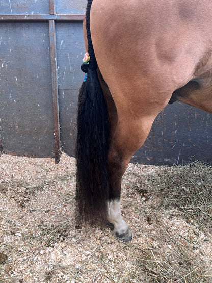 NATURAL LOOP FAKE TAILS. Real Horse Hair. Free Cover Bag, Pom Pom, Bridle Charm, Loop Charm. $99.99 - $550