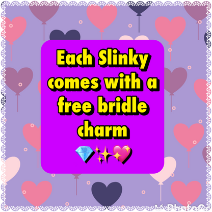 MEDIUM PONY SLINKY/SMALL-SIZED LARGE PONY. FREE CHARM