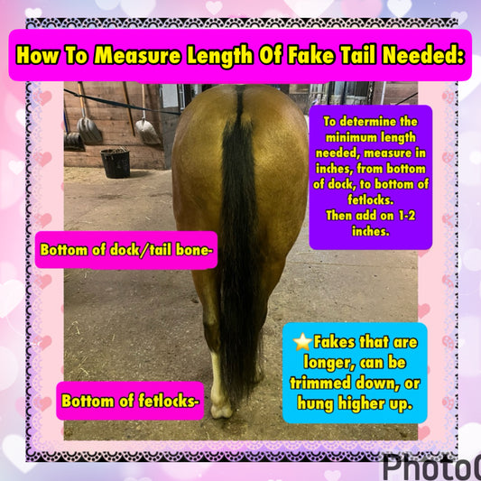 HOW TO MEASURE MINIMUM LENGTH OF FAKE TAIL NEEDED