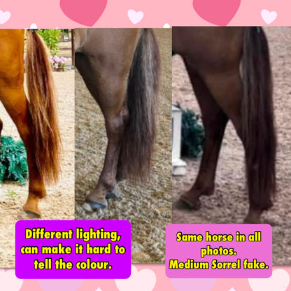 KNOB TOP Fake Tails 1 Pound. Real Horse Hair. Free Cover Bag, Pom Pom, Free Bridle Charm, Loop Charm. $180