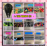 Natural Loop Fake Tails. Real Horse Hair. Free Cover Bag, Pom Pom, Bridle Charm, Loop Charm.