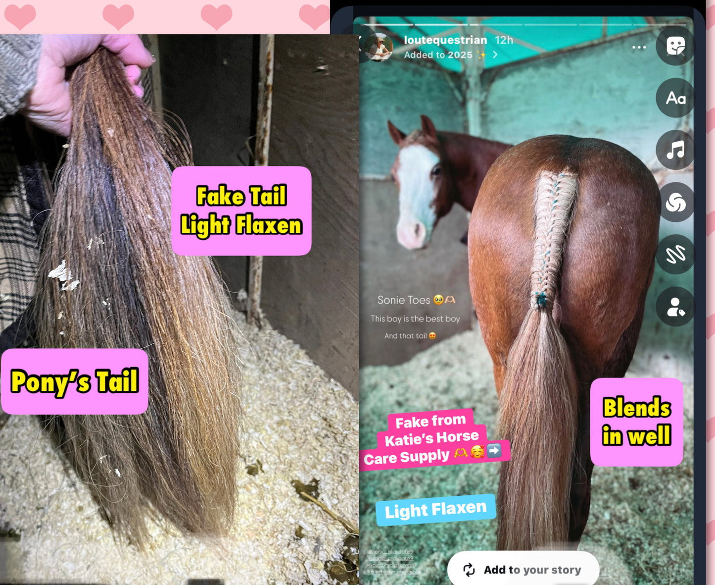 NATURAL LOOP FAKE TAILS. Real Horse Hair. Free Cover Bag, Pom Pom, Bridle Charm, Loop Charm. $99.99 - $550