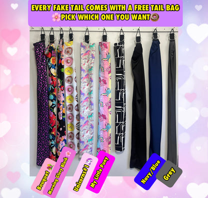 KNOB TOP Fake Tails 1 Pound. Real Horse Hair. Free Cover Bag, Pom Pom, Free Bridle Charm, Loop Charm. $180