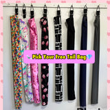 KNOB TOP Fake Tails 1 Pound. Real Horse Hair. Free Cover Bag, Pom Pom, Free Bridle Charm, Loop Charm.