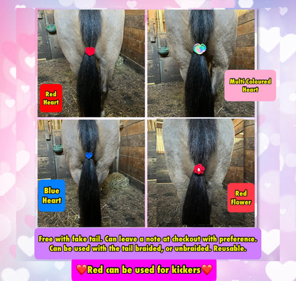 KNOB TOP Fake Tails 1 Pound. Real Horse Hair. Free Cover Bag, Pom Pom, Free Bridle Charm, Loop Charm. $180