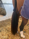 Natural Loop Fake Tails. Real Horse Hair. Free Cover Bag, Pom Pom, Bridle Charm, Loop Charm.