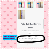 Fake Tail Bag Covers
