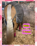 Natural Loop Fake Tails. Real Horse Hair. Free Cover Bag. Free Bridle Charm, and Loop Charm.