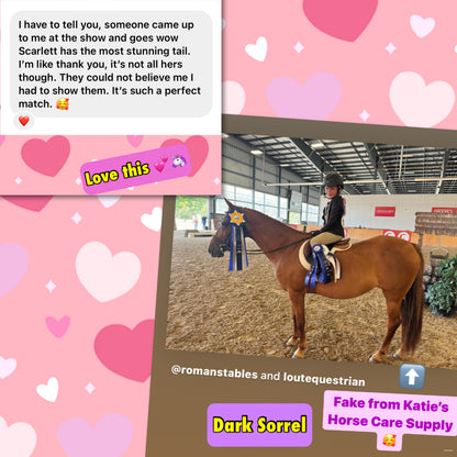 NATURAL LOOP FAKE TAILS. Real Horse Hair. Free Cover Bag, Pom Pom, Bridle Charm, Loop Charm. $99.99 - $550