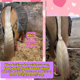 Natural Loop Fake Tails. Real Horse Hair. Free Cover Bag. Free Bridle Charm, and Loop Charm.