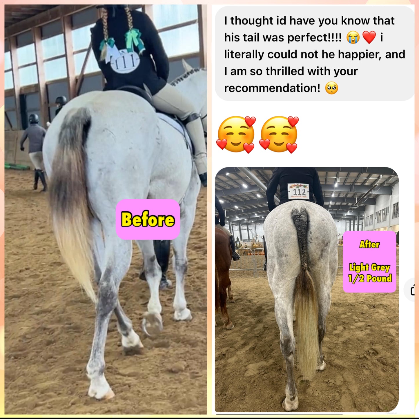 NATURAL LOOP FAKE TAILS. Real Horse Hair. Free Cover Bag, Pom Pom, Bridle Charm, Loop Charm. $99.99 - $550