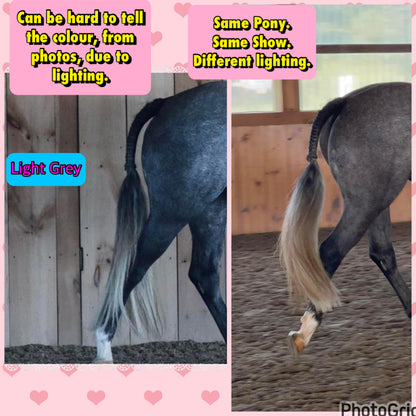 NATURAL LOOP FAKE TAILS. Real Horse Hair. Free Cover Bag, Pom Pom, Bridle Charm, Loop Charm. $99.99 - $550