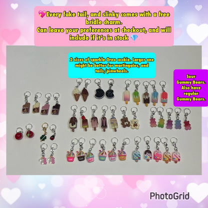 KNOB TOP Fake Tails 1 Pound. Real Horse Hair. Free Cover Bag, Pom Pom, Free Bridle Charm, Loop Charm. $180