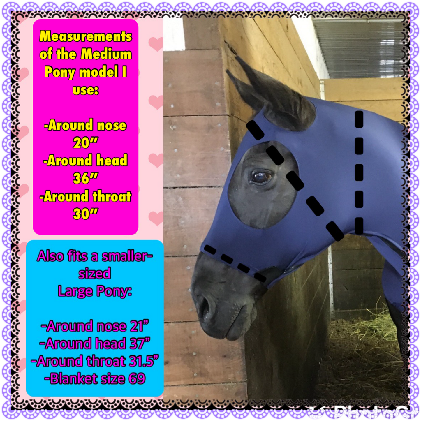 MEDIUM PONY SLINKY/SMALL-SIZED LARGE PONY. FREE CHARM