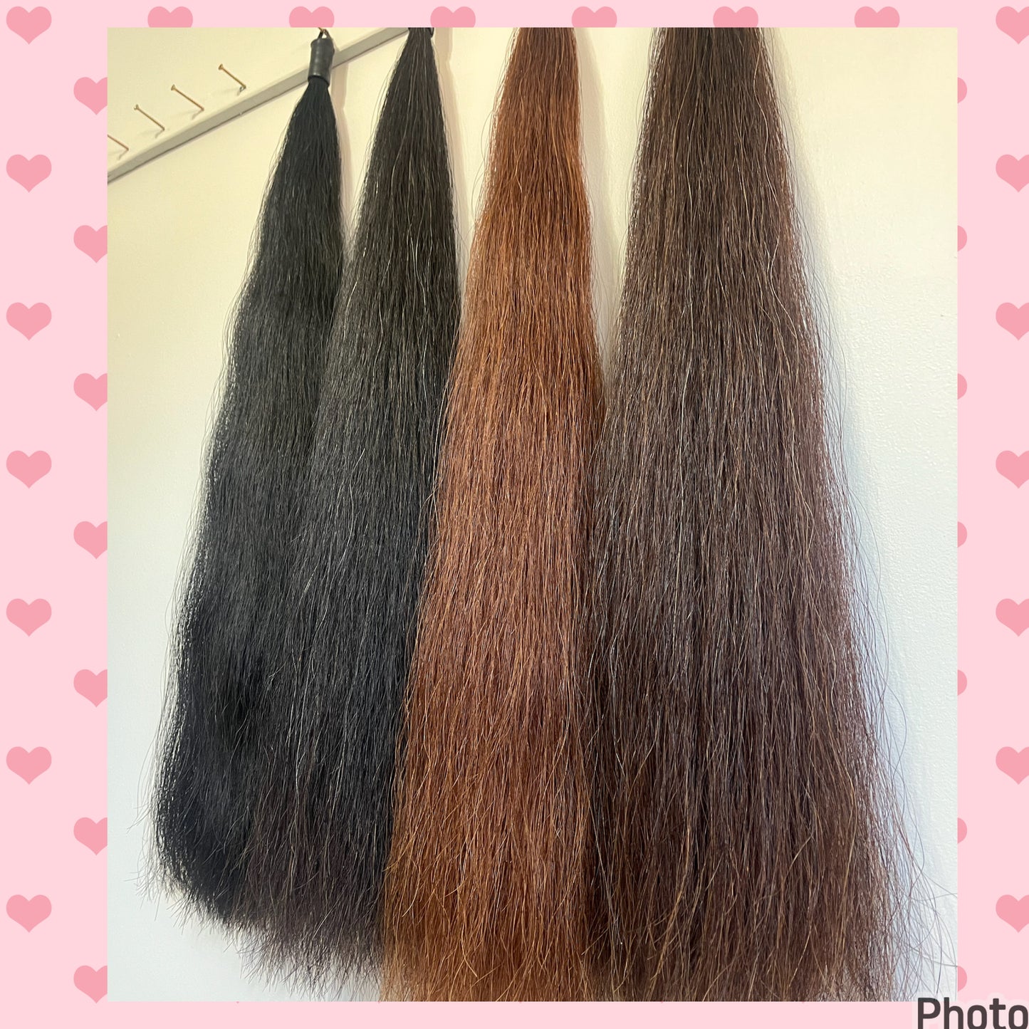 KNOB TOP Fake Tails 1/2 Pound. Real Horse Hair. Free Cover Bag, Pom Pom, Bridle Charm, Loop Charm. $99.99 - $125