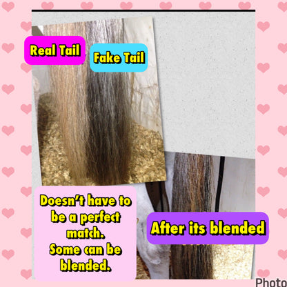 NATURAL LOOP FAKE TAILS. Real Horse Hair. Free Cover Bag, Pom Pom, Bridle Charm, Loop Charm. $99.99 - $550