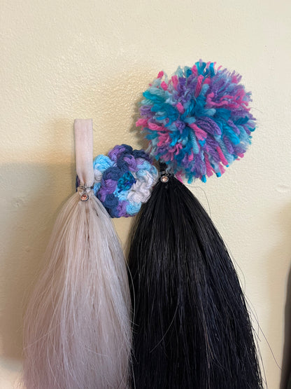 NATURAL LOOP FAKE TAILS. Real Horse Hair. Free Cover Bag, Pom Pom, Bridle Charm, Loop Charm. $99.99 - $550