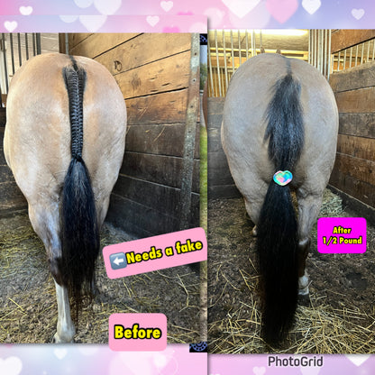 NATURAL LOOP FAKE TAILS. Real Horse Hair. Free Cover Bag, Pom Pom, Bridle Charm, Loop Charm. $99.99 - $550